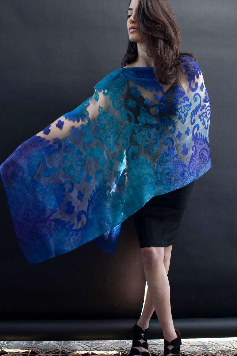 Hand Dyed Scarves by Spain In America