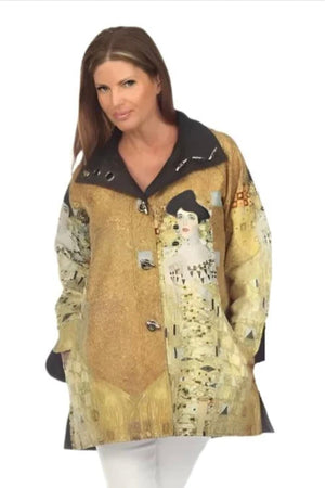 Lindi-Raincoat-Klimt Woman in Gold