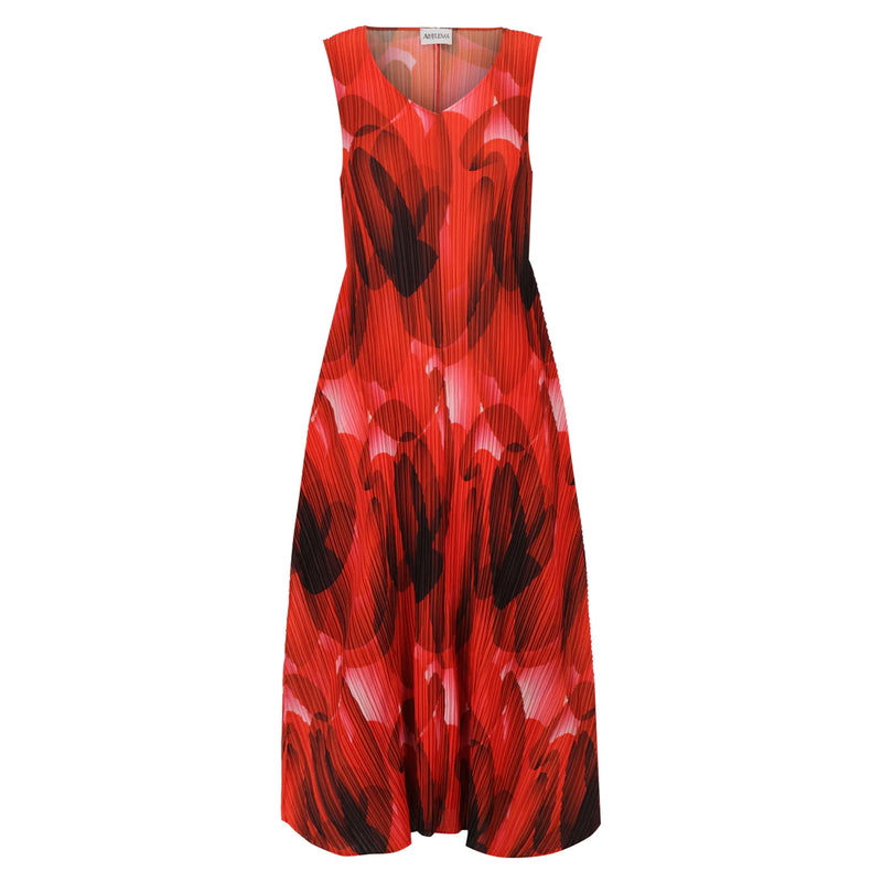 Alquema Print Dress Red