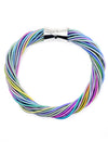 SL Rainbow Piano Wire Bracelet