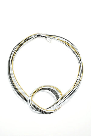 SL Piano Wire Knot Necklace