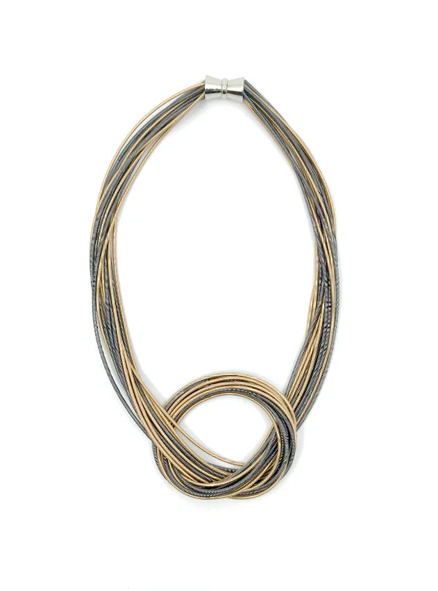 SL Piano Wire Knot Necklace