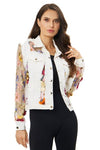 Boho Embroidered Jacket White