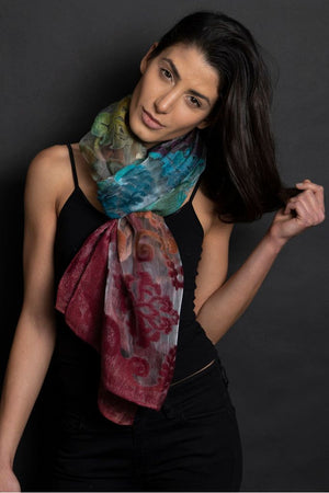 Boho Burnout Scarf by Duet Laguna
